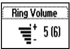 ERICSSON R310S - To set the ring signal volume - 1