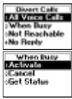 ERICSSON R320S - To turn on the Divert Calls function - 1