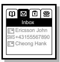ERICSSON R380 - To read a message: - 1