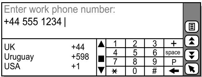ERICSSON R380 - Phone Number Keyboard - 1