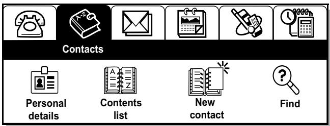 ERICSSON R380 - To enter your personal details: - 1