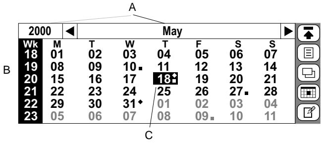 ERICSSON R380 - Month View - 1