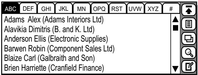 ERICSSON R380 - To access the contents list: - 1