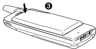 ERICSSON R380 - To insert the battery: - 2