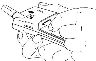 ERICSSON T18S - Removing the SIM Card - 2