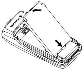 ERICSSON T66 - Attaching the Battery to your Phone - 1