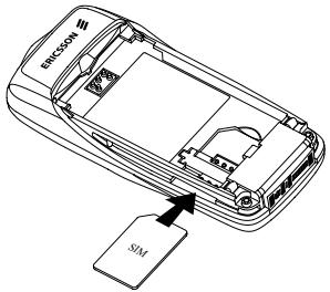 ERICSSON T66 - Inserting and Removing the SIM Card - 1
