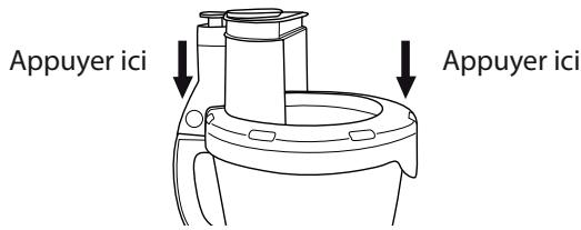CUISINART FP12DCSE - installer et retirer le couvercle - 1