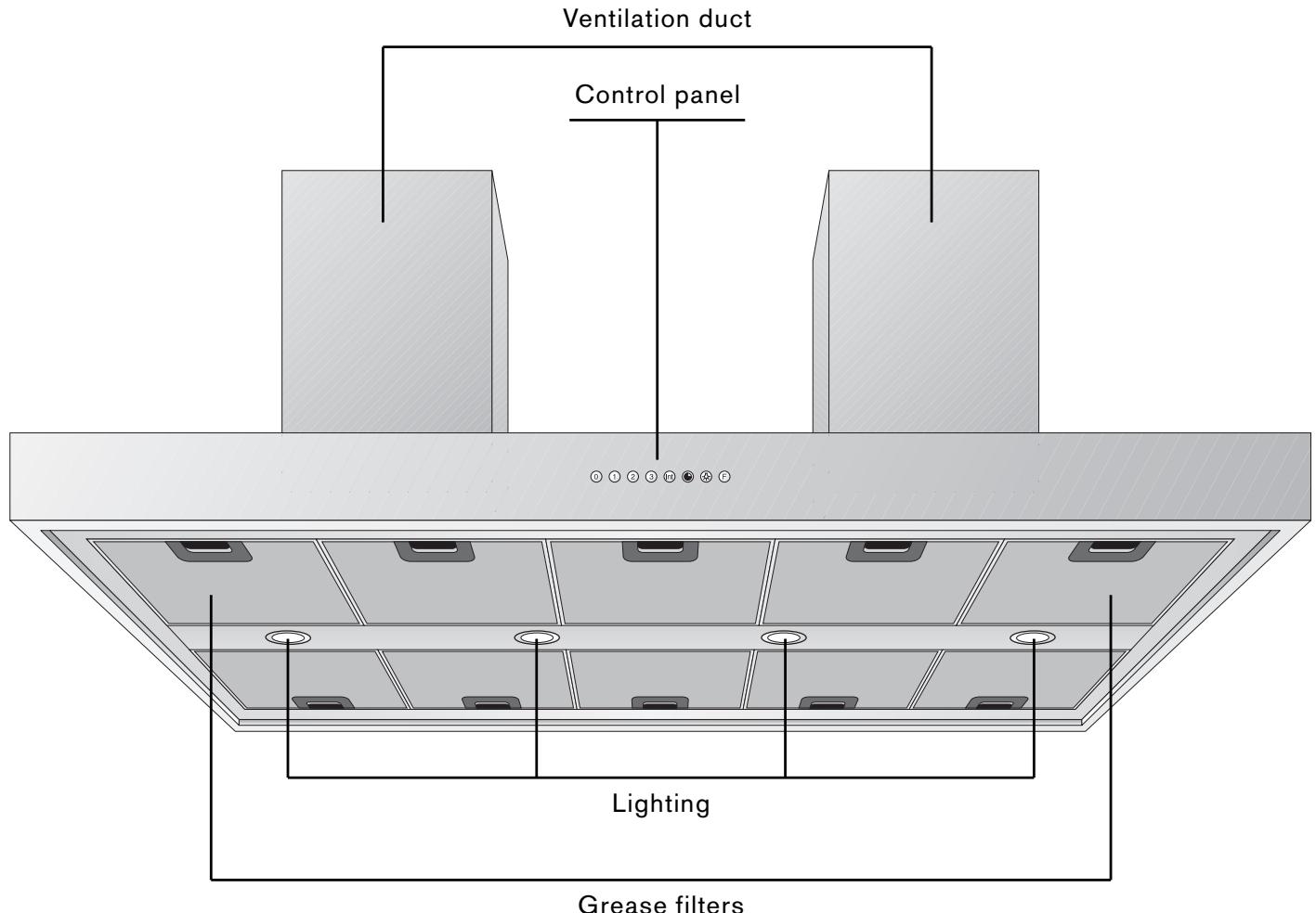GAGGENAU AI480180 - Island ventilation hood AI 480 - 1