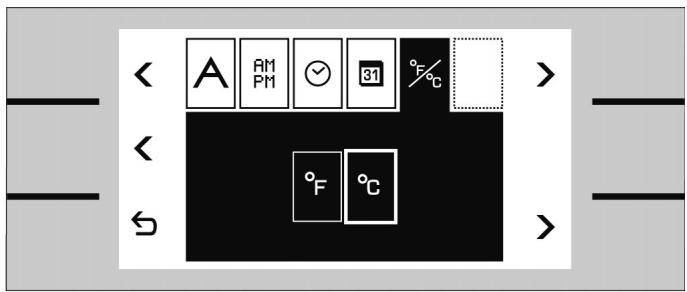 < A AM PM 31 °F°C > < °F °C > <