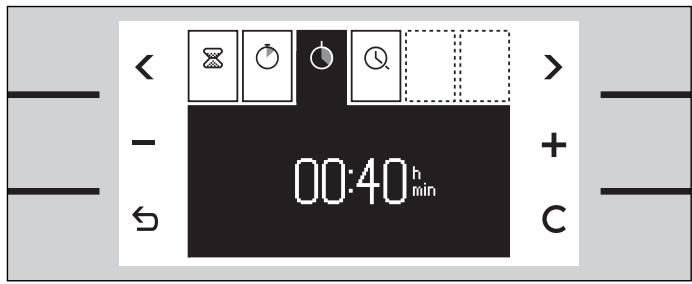 GAGGENAU BS281610 - Réglage de la durée de cuisson - 1