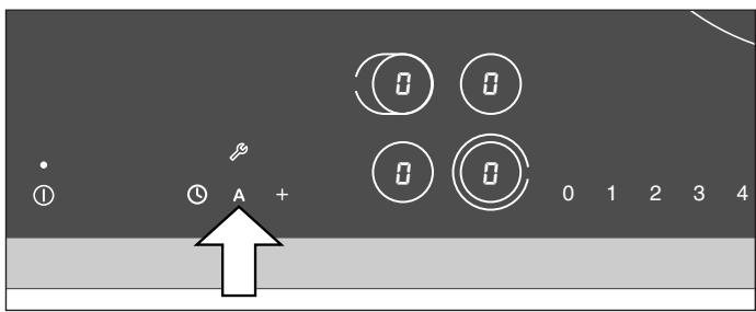 GAGGENAU CE273112 - Accessing the options menu - 1