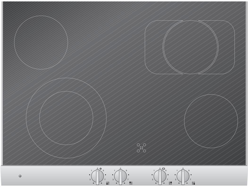 GAGGENAU CK270104 - Glass-ceramic hob with Superquick cooking zones - 1