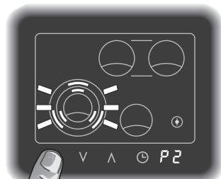 GAGGENAU CK481110 - Options menu, setting the combination feature front left cooking zone - 1