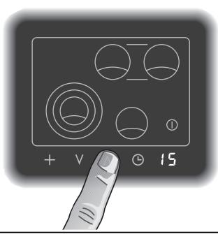 GAGGENAU CK481110 - Programming the timer without cooking zone switch-off - 2