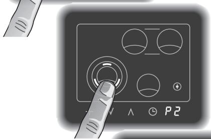 GAGGENAU CK481110 - Options menu, setting the combination feature front left cooking zone - 2