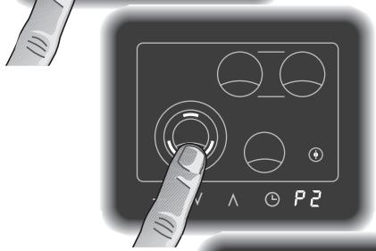 GAGGENAU CK481610 - Options menu, setting the combination feature front left cooking zone - 2