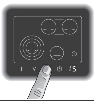 GAGGENAU CK481610 - Programming the timer without cooking zone switch-off - 2