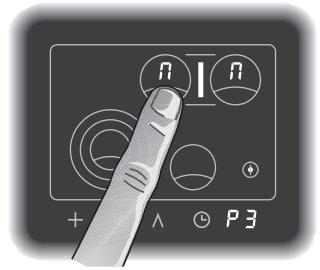 GAGGENAU CK481610 - Options menu, setting the combination feature rear cooking zones - 2
