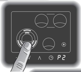GAGGENAU CK481610 - Options menu, setting the combination feature front left cooking zone - 3