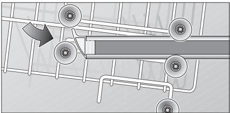 GAGGENAU GI256161 - Top basket with upper and lower roller pairs - 2