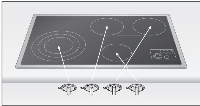 GAGGENAU SP483110 - Allocation of the control knobs - 1