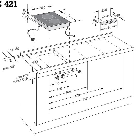 GAGGENAU VC421110 - Preparing the cabinet - 1