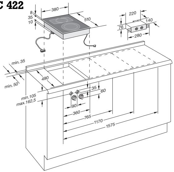GAGGENAU VC421110 - Preparing the cabinet - 4