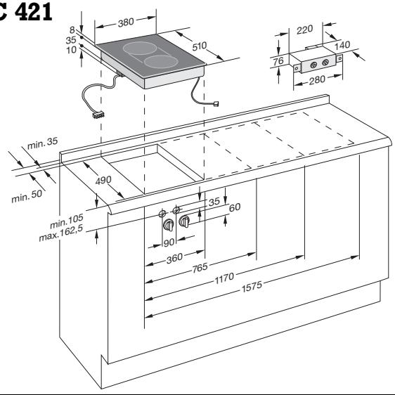 GAGGENAU VC422210 - Preparing the cabinet - 1