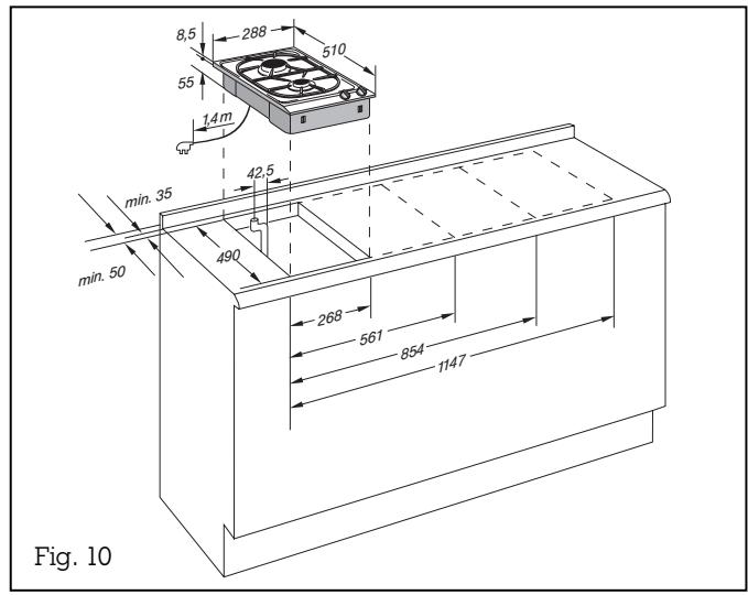 GAGGENAU VG232132F - Installing the appliance - 1