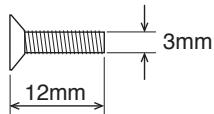 KYOSHO DBX VE - Tornillo 3x12mm F/H - 1