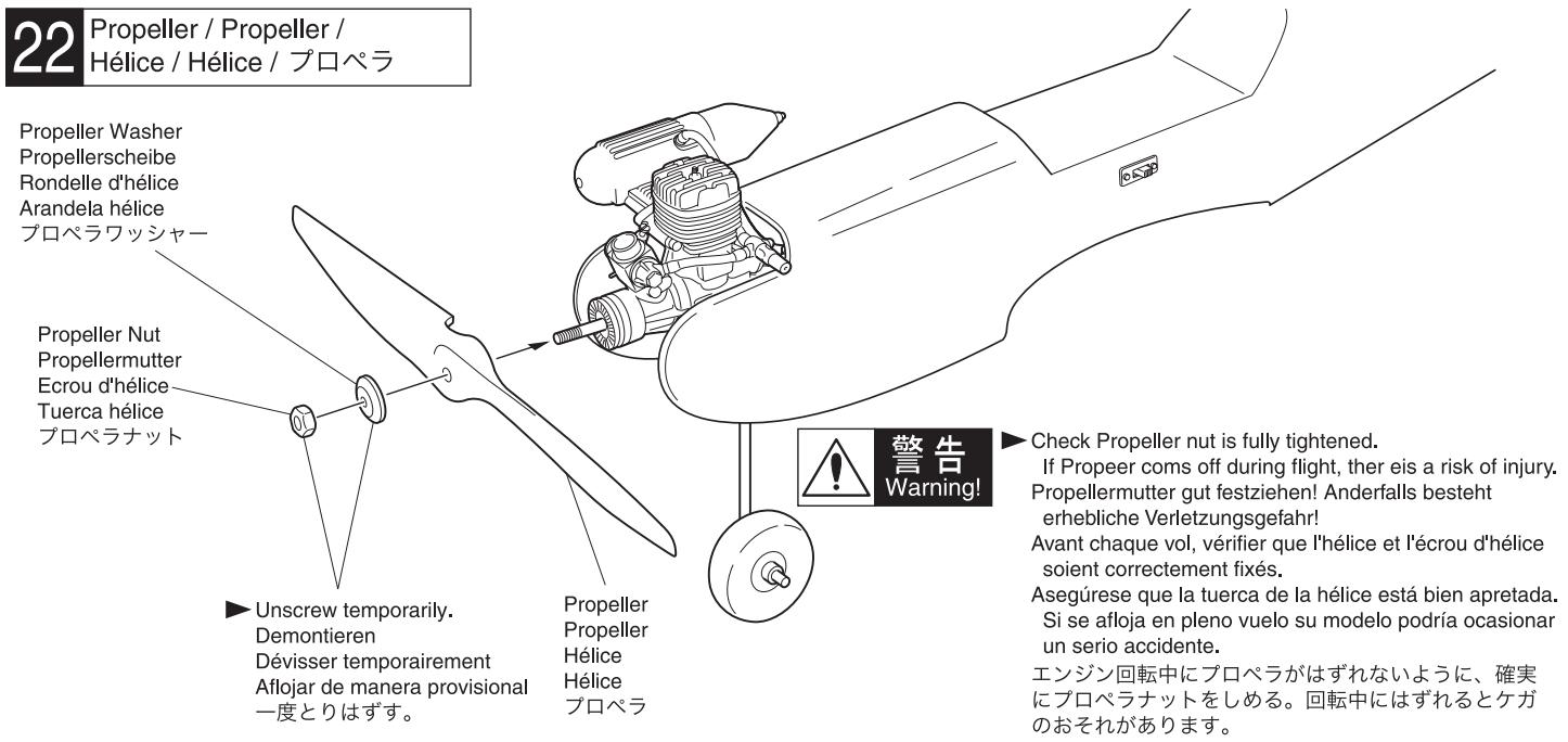 KYOSHO CALMATO 40 SPORTS RTF - Branchement du servo d'aileron et du boitier porte piles - 1