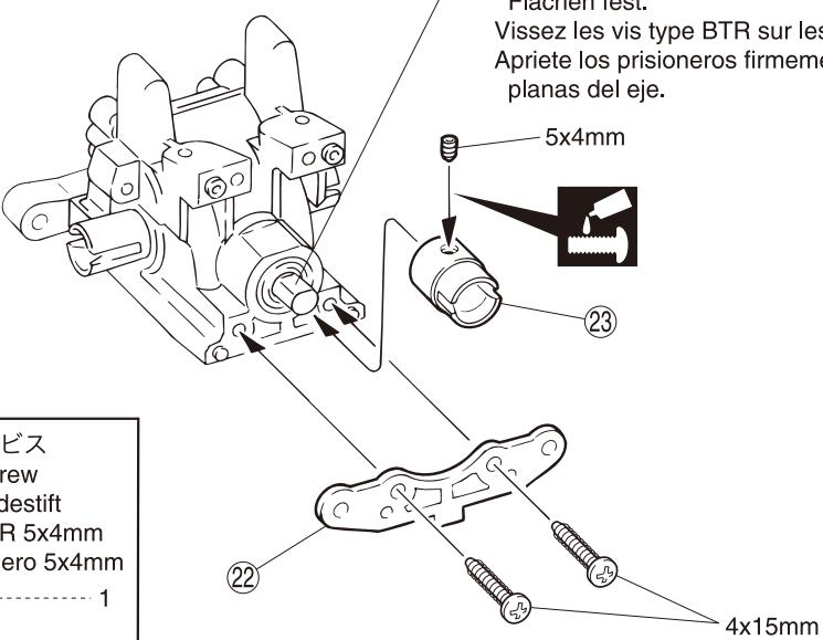 KYOSHO INFERNO MP7.5 SPORTS 4 - Avant l'assemblage, veuillez lire les points suivants attentivement: - 13