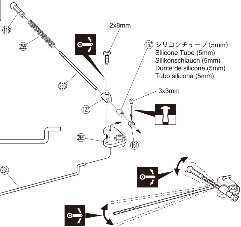 KYOSHO PURETEN GP 4WD FW-06 - S / throttle linkages gasgestänge / tringlerie de gaz / varillaje de gas - 2