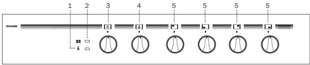 TEKA HI-625ME - Panneau frontal de commande - 1