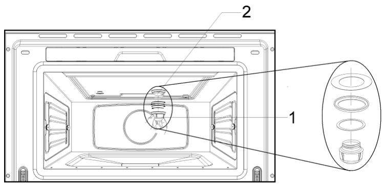 TEKA HKX 960 S  - INSTALATION MANUAL - Substituição da lâmpada - 1