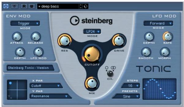 STEINBERG CUBASE 4 - Tonic - filtre à modélisation analogue (cubase uniquement) - 1