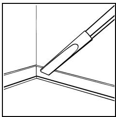 PROGRESS D 1400 - Crevice and upholstery nozzle stored in the appliance - 1