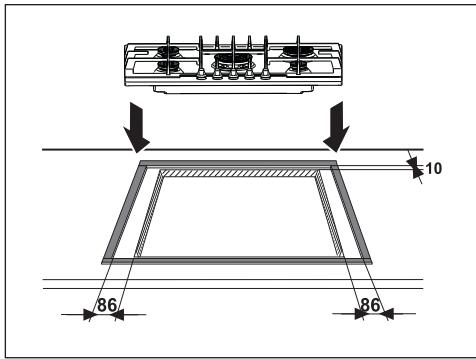 PROGRESS PAG7530E-B - Fitting the hob to the worktop - 2