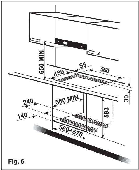 PROGRESS PAG7530E-B - Fitting the hob to the worktop - 1