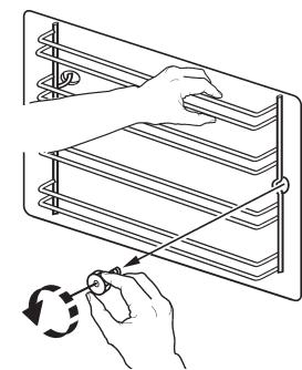 PROGRESS PBN1220X - Before inserting the oven shelves, ensure that the retaining nuts have been properly tightened. - 1