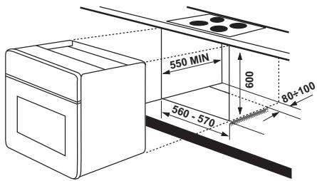 PROGRESS PBN1310X - Fijación del hora al mueble - 3