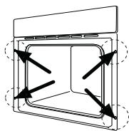 PROGRESS PBN1320X - Fijación del hora al mueble - 4