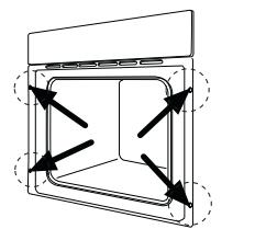 PROGRESS PBP5360X - Securing the oven to the cabinet - 1