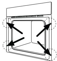 PROGRESS PHN1110S - Fijación del hora al mueble - 3