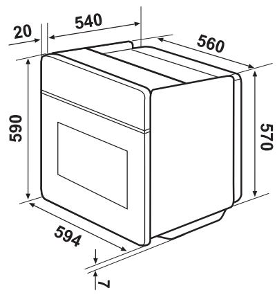 PROGRESS PHN1110S - Fijación del hora al mueble - 1