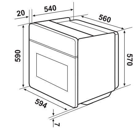 PROGRESS PHN1110S - Fissaggio nel mobile - 1