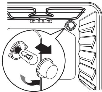 PROGRESS PHN1110W - To change the oven light: - 1