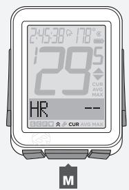 BONTRAGER NODE 2 - Viewing Heart Rate CUR AVG MAX - 2