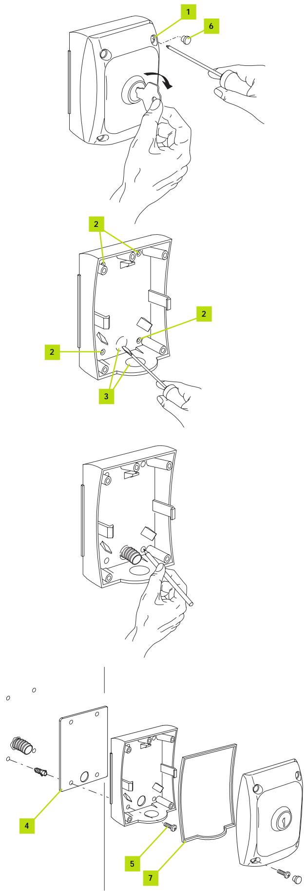 ADYX LINEA 300 - INSTALLATION DU SÉLECTEUR À CLÉ - 1